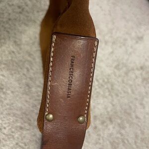 Francesco Biasia Tan Leather Accent shoulder bag